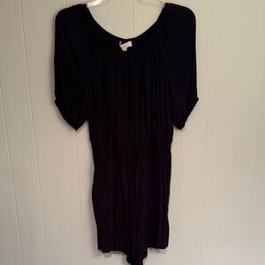 LOFT Black Off the Shoulder Romper